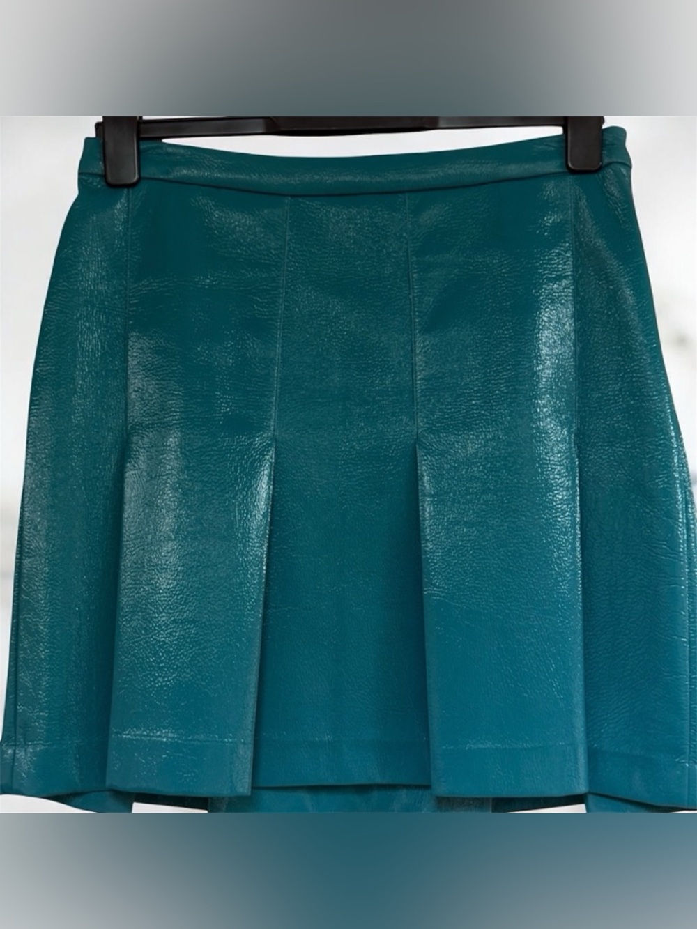 TURQUOISE VINYL: STEFANEL SKIRT NWT - Picture 12 of 12